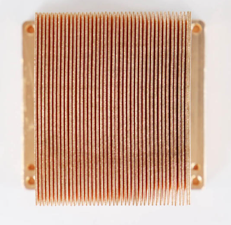 Copper fin heatsink Kupferrippen-Kühlkörper,