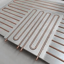Custom inlays - copper water cooling panels Kundenspezifische Inlays – Kupfer-Wasserkühlplatten