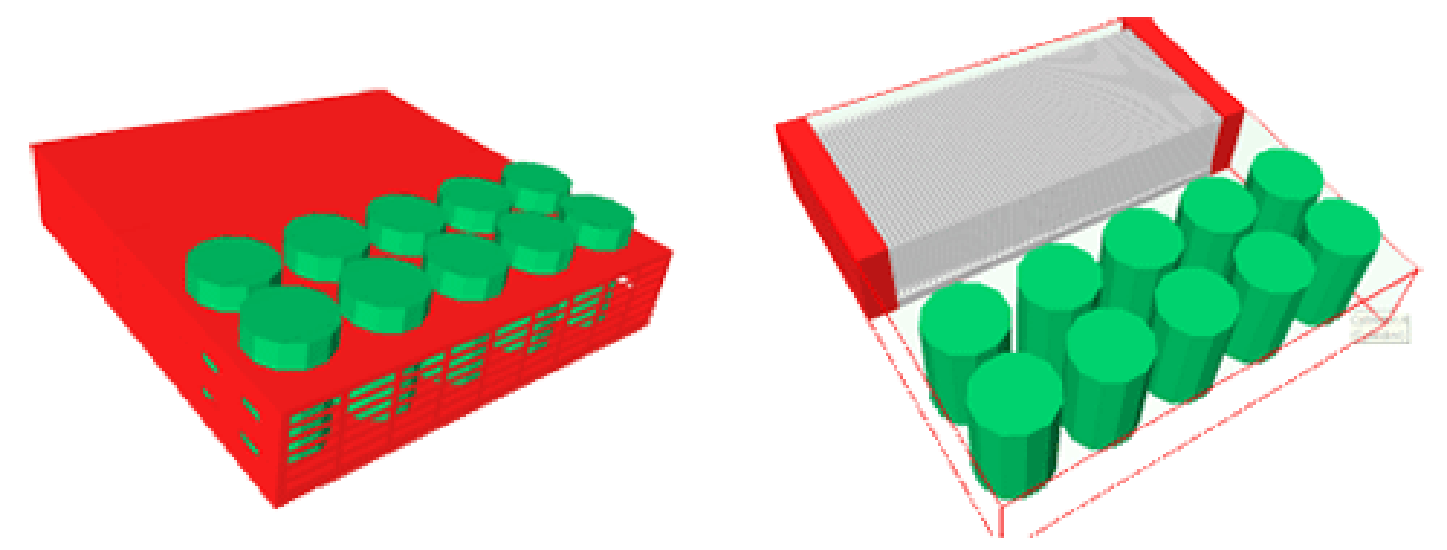 Große Aluminiumkühlkörper