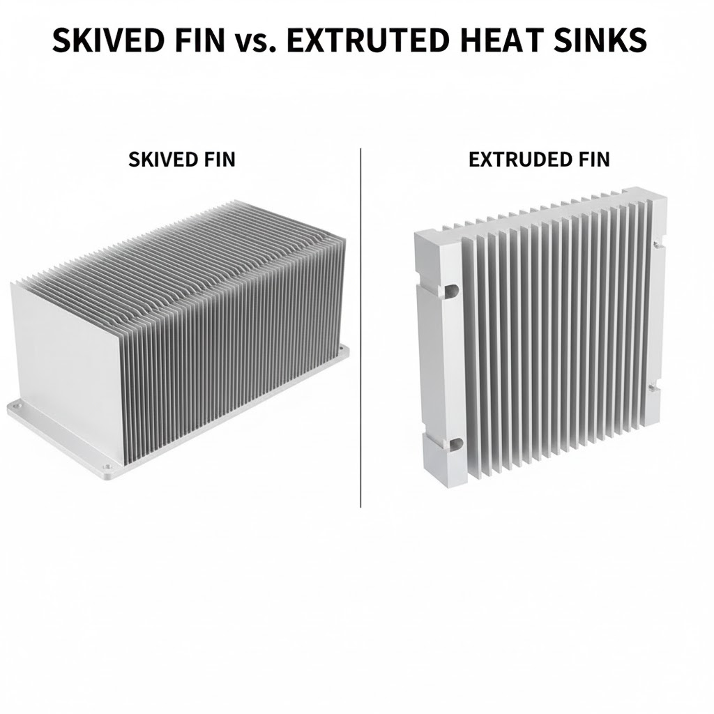 Geschälte Kühlrippen vs. extrudierte Kühlkörper: Leistungs- und Kostenvergleich