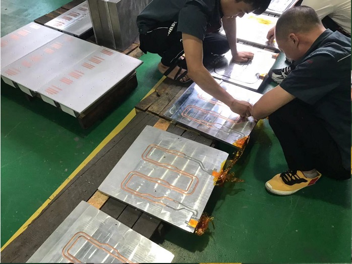 water cooling plate Wasserkühlplatte