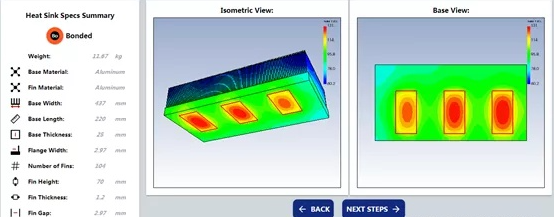 Design des K&uuml;hlk&ouml;rpers mit gesch&auml;lten Lamellen