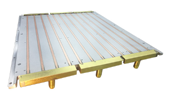 Wassergek&uuml;hlte Platte mit eingebettetem Kupferrohr